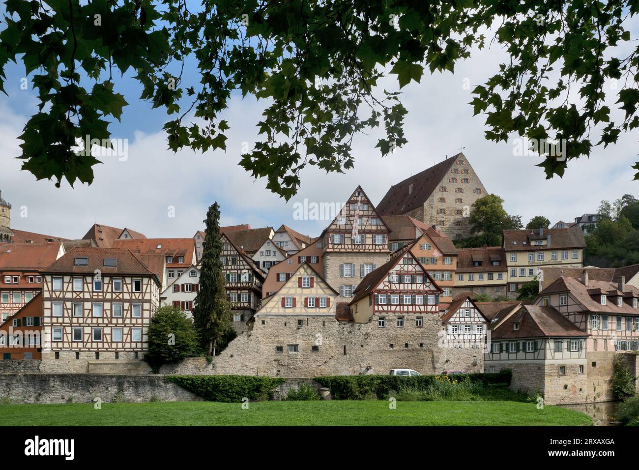 Schwäbisch Hall: Altstadt mit Fachwerkhäusern Stockfoto