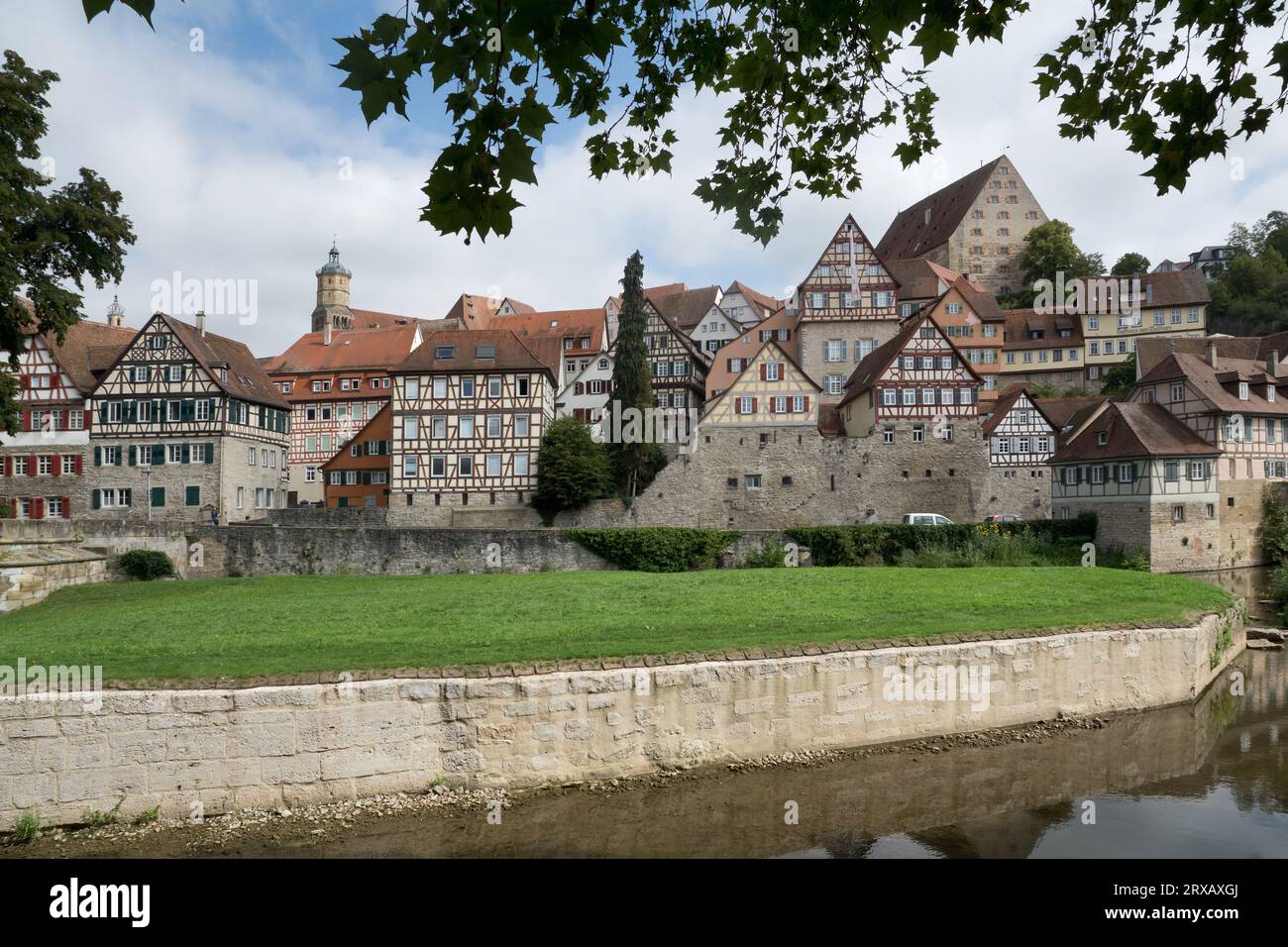 Schwäbisch Hall: Altstadt mit Fachwerkhäusern Stockfoto