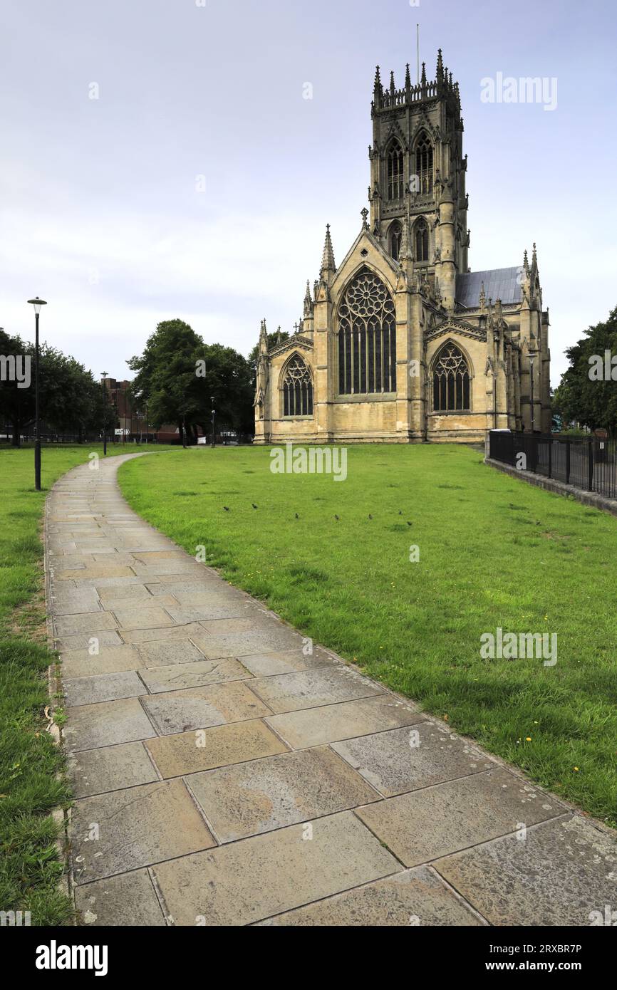 Die Minster Church of St George in Doncaster, South Yorkshire, England, Großbritannien Stockfoto