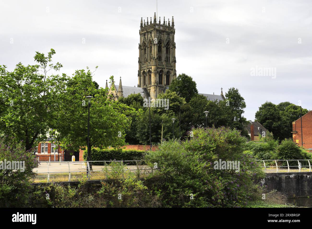 Die Minster Church of St George in Doncaster, South Yorkshire, England, Großbritannien Stockfoto