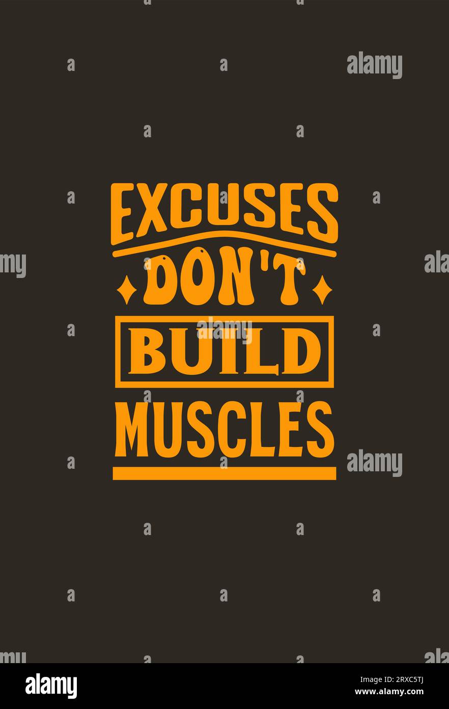 Vector Gym Motivations-T-Shirt-Design Stock Vektor