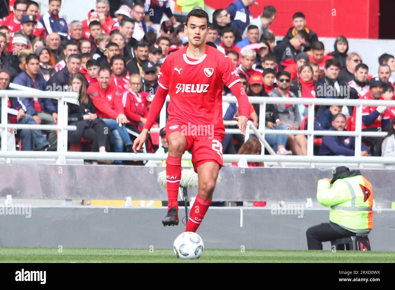 Buenos Aires, Argentinien. September 2023. Felipe Aguilar von Independiente während des Spiels für die 6. Runde des Argentinischen Liga Profesional de Fútbol Binance Cup im Ricardo Bochini Stadion ( Credit: Néstor J. Beremblum/Alamy Live News) Stockfoto