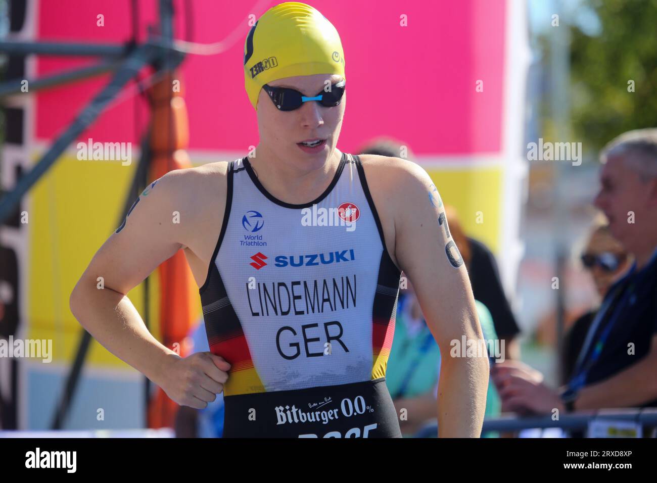 Pontevedra, Spanien, 24. September 2023 Die deutsche Triathletin Laura