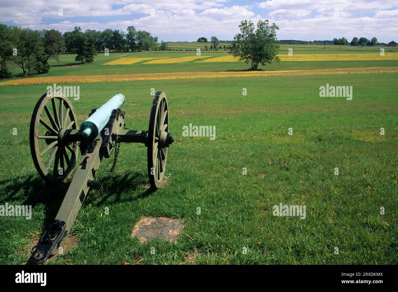 Warfield Ridge Cannon, Gettysburg National Military Park, Pennsylvania Stockfoto