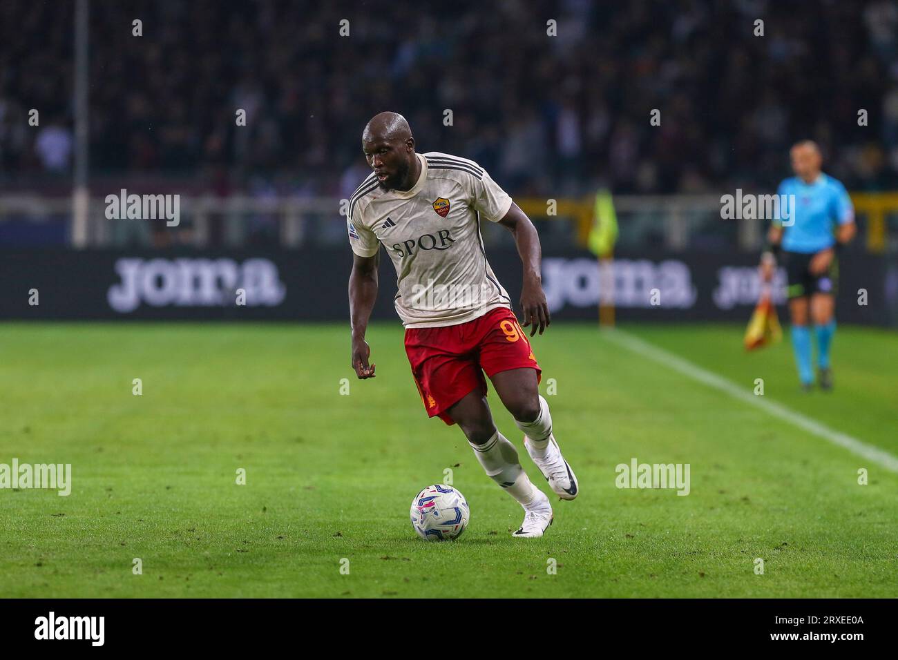 Romelu Lukaku von AS Roma während des Spiels der Serie A zwischen Torino FC und AS Roma am 24. September 2023 im Olympiastadion Grande Torino in Turin, Italien Stockfoto