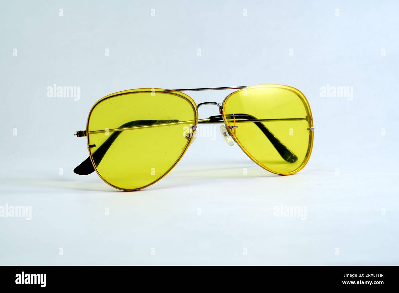 Gelbes Glas Stockfoto