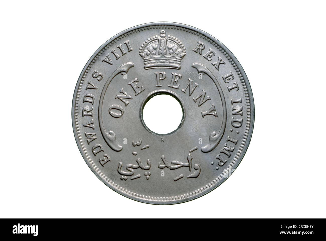 British West Africa Penny 1936 Stockfoto