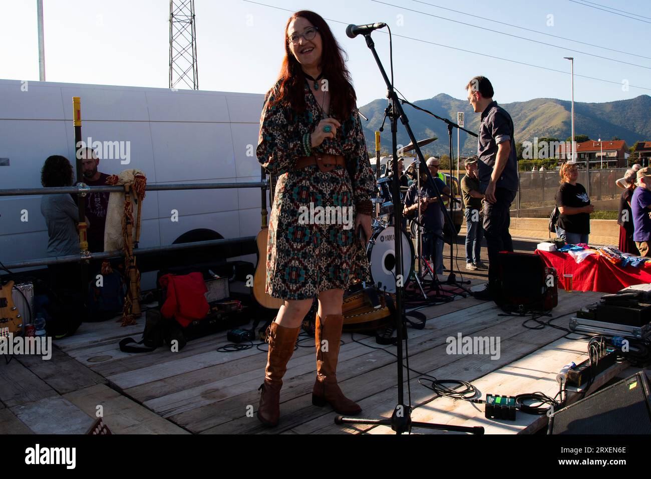 Piemont, Italien. September 2023. Rossella Barresi - Festivalorganisatorin und Präsidentin von Artist's Life APS Credit: Realy Easy Star/Alamy Live News Credit: Realy Easy Star/Alamy Live News Stockfoto