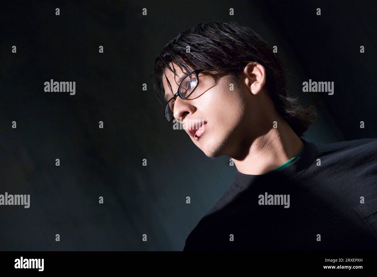 Porträt eines jungen Mannes Hispanic. Stockfoto