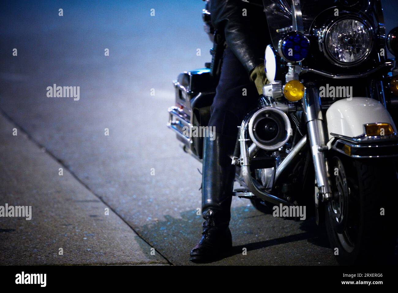 Motercycle Cop. Stockfoto