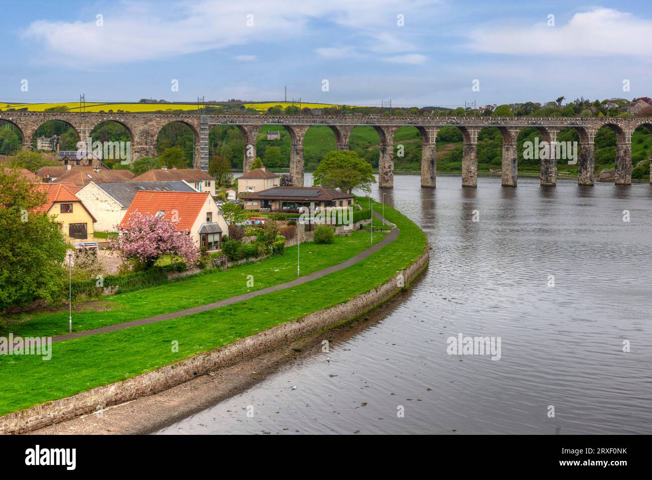 Grenzstadt Berwick in Northumberland, England Stockfoto