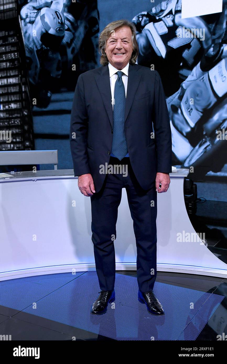 Mailand, Fernsehsendung „La Domenica Sport“ - Adriano Panatta Stockfoto