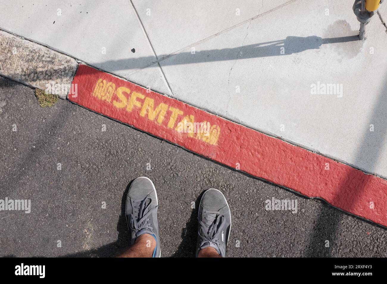 Die SFMTA - öffentliche Verkehrsmittel in San Francisco Stockfoto