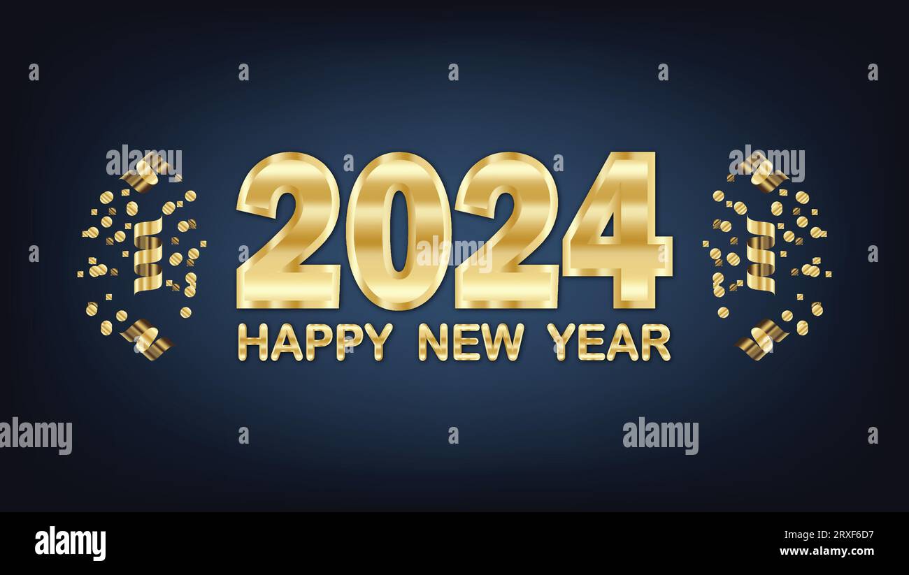 Silvester 2024 Stock-Vektorgrafiken kaufen - Alamy