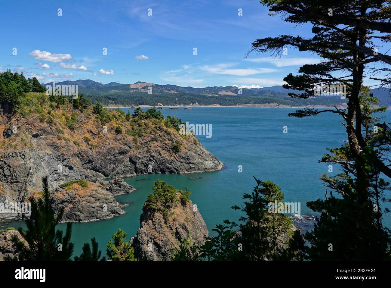 Oregon Coast ab Port Orford Heads State Park Stockfoto