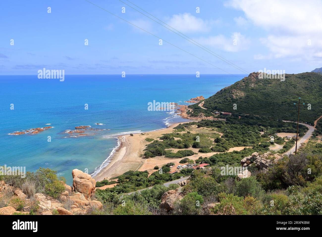 Das bergige Wandergebiet rund um cardedu auf sardinien Stockfoto