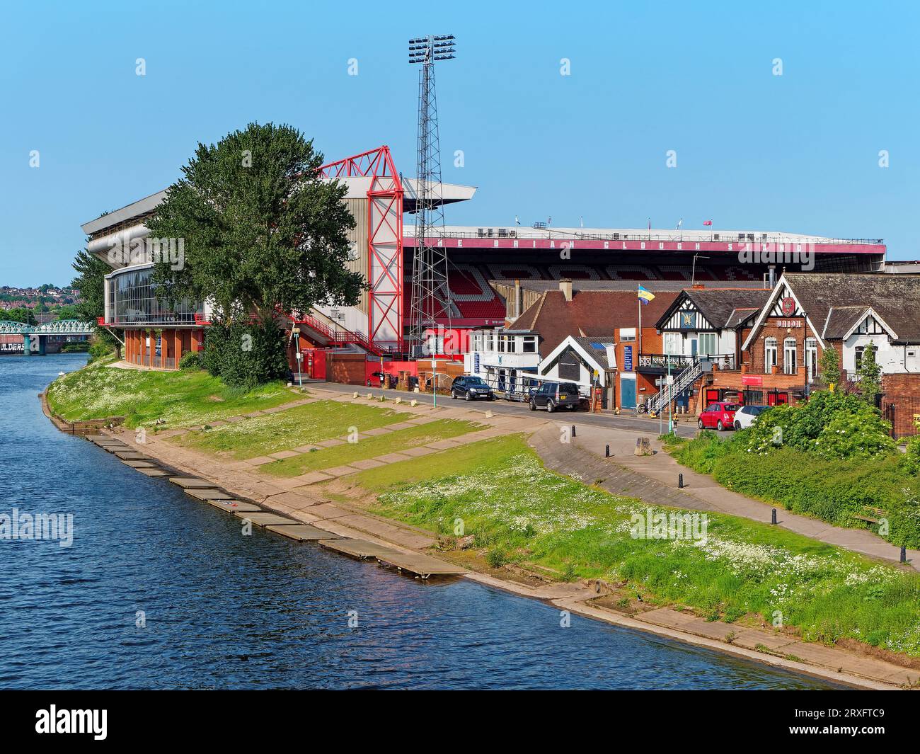 Großbritannien, Nottingham, die Heimat des Nottingham Forest FC Stockfoto