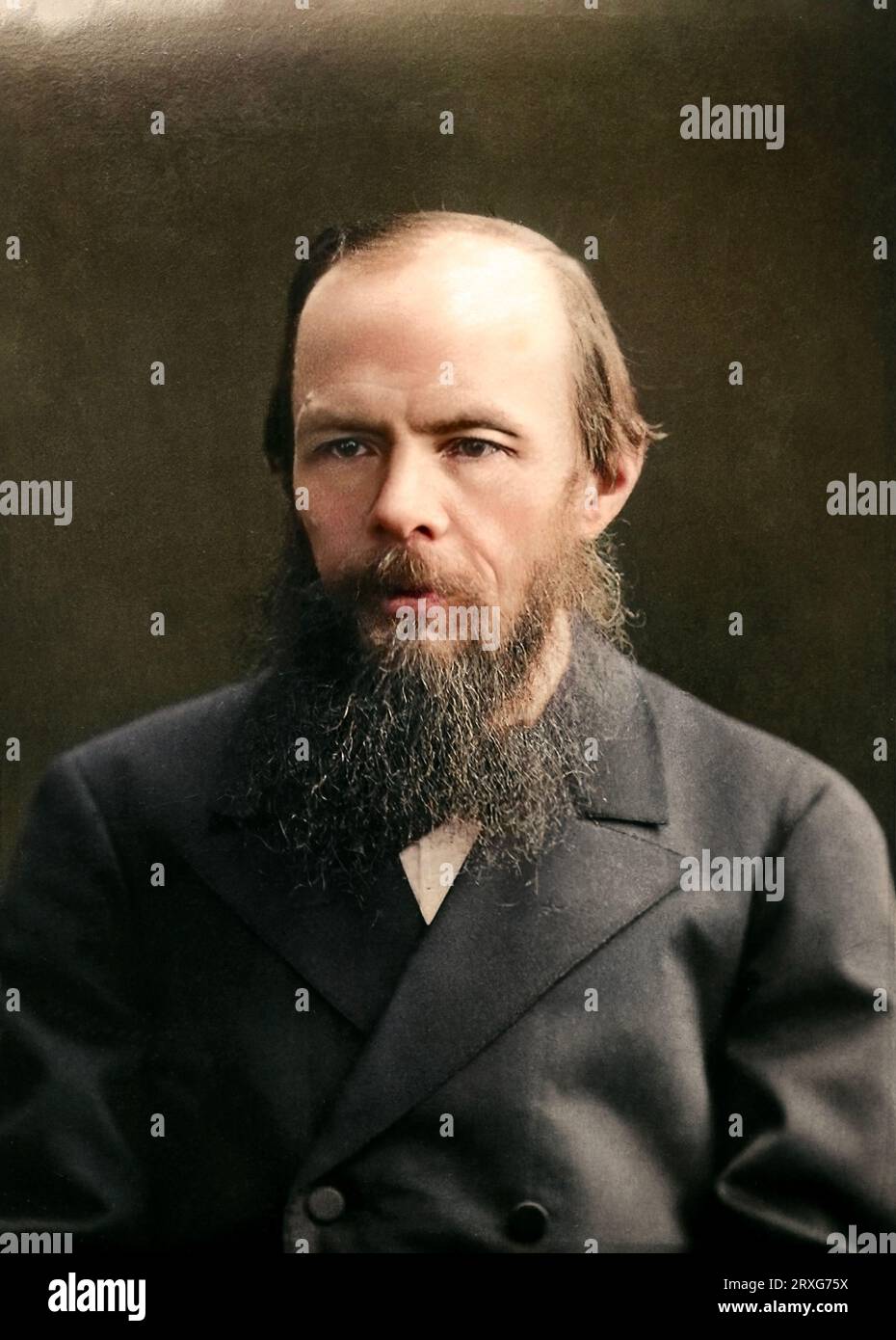 Fjodor Dostojewski, 1879. Fotografiert von Constantin Shapiro. Stockfoto
