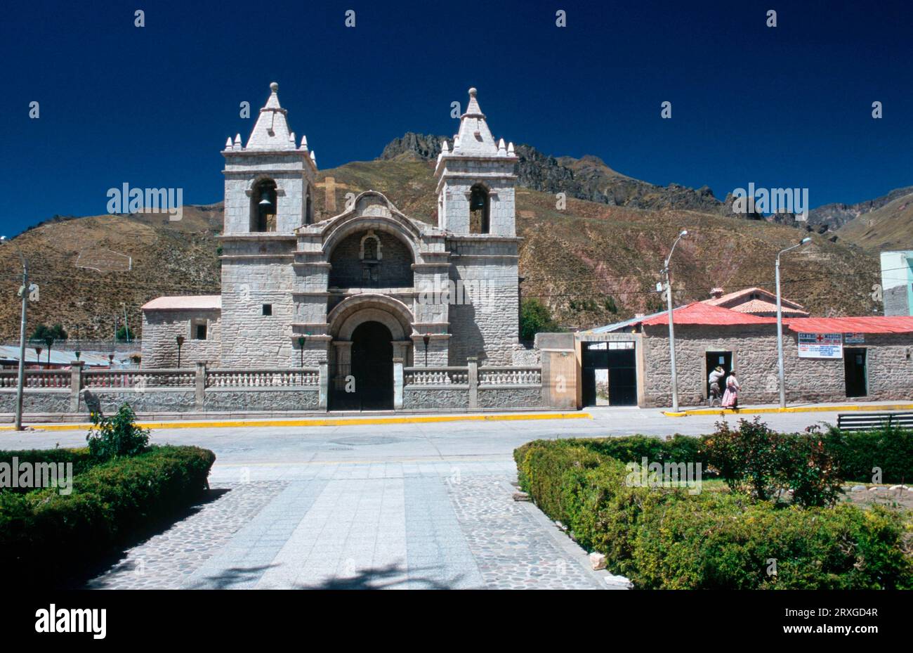 Church, Chivay, Canon de Colca, Peru Stockfoto