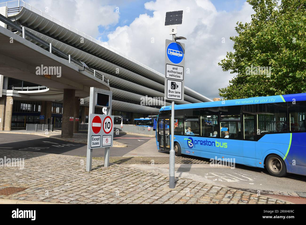 Preston Bus Station, Stadt Preston Lancashire. Stockfoto