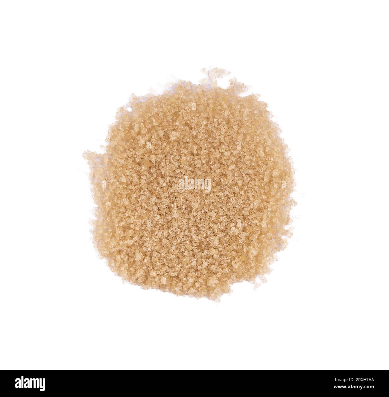 Ein Zuckerhaufen auf transparentem Hintergrund Stockfoto