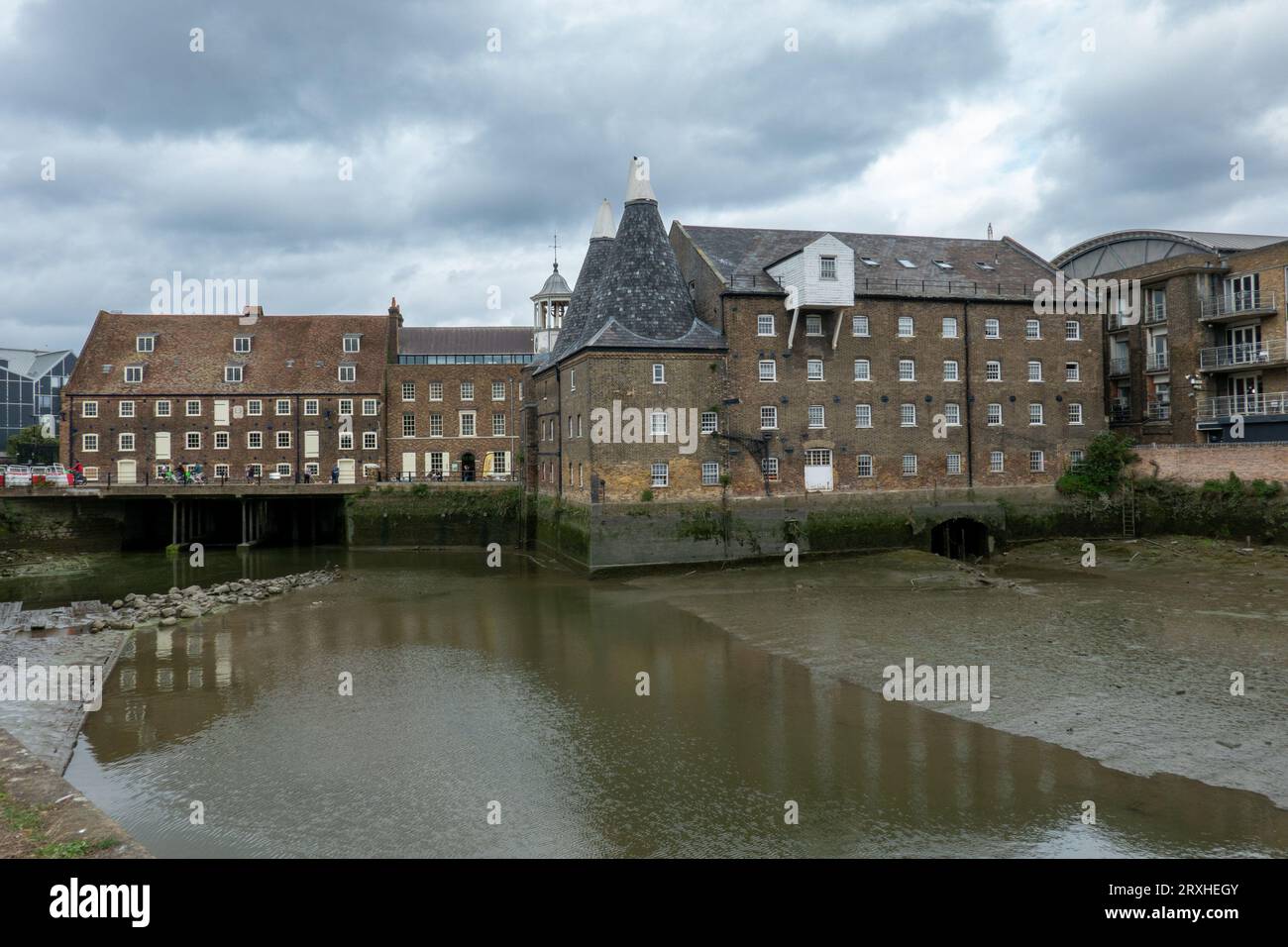 Leaside Pfad, Three Mills Green, Three Mills Island Stockfoto