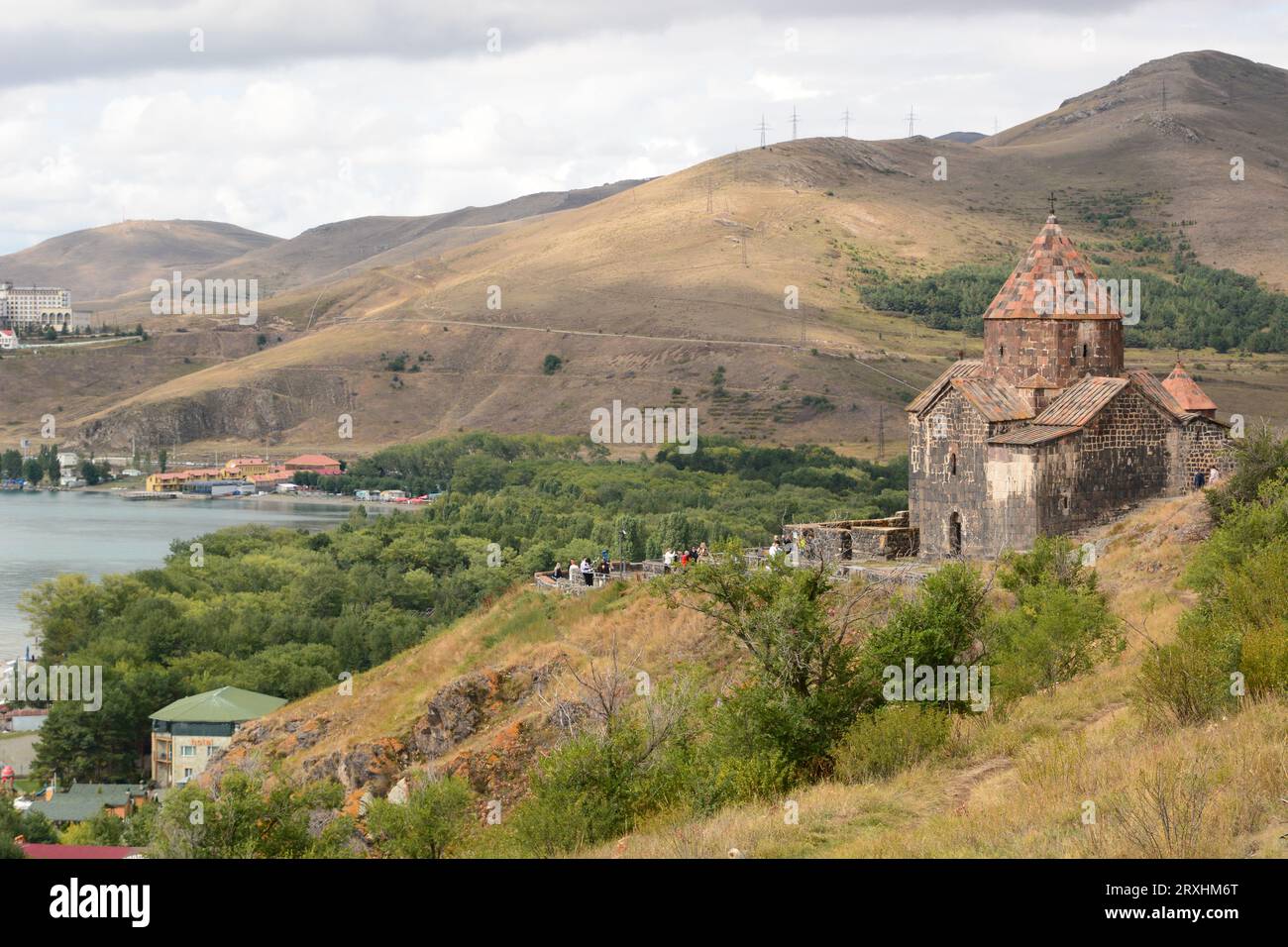 Surp Arakelots Kirche. Kloster Sevanavank. Halbinsel Sevan. See Sevan. Armenien Stockfoto