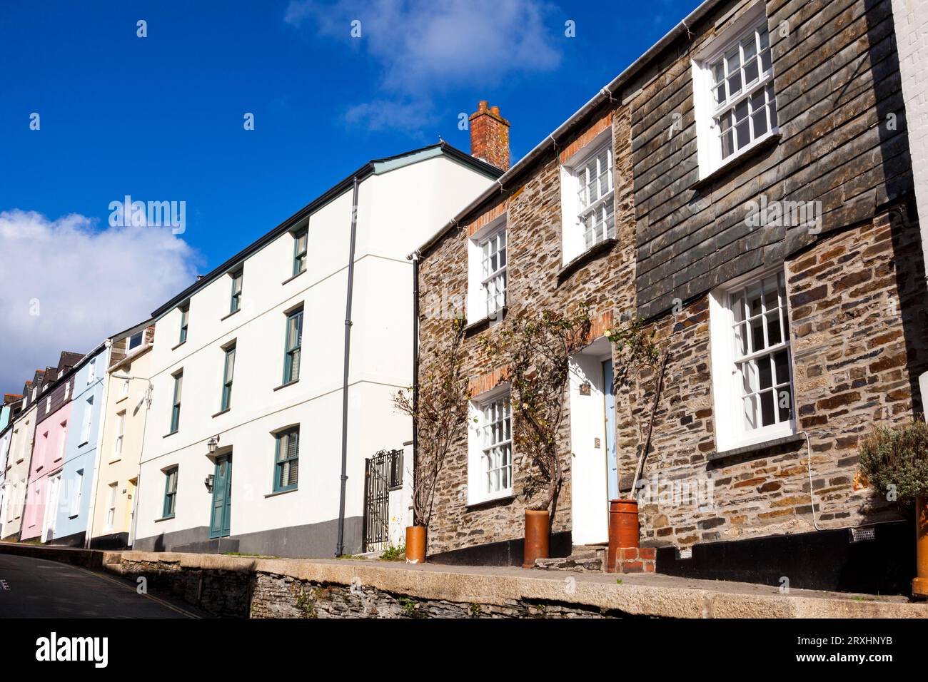 Häuser in Padstow, Cornwall, England, Großbritannien Stockfoto