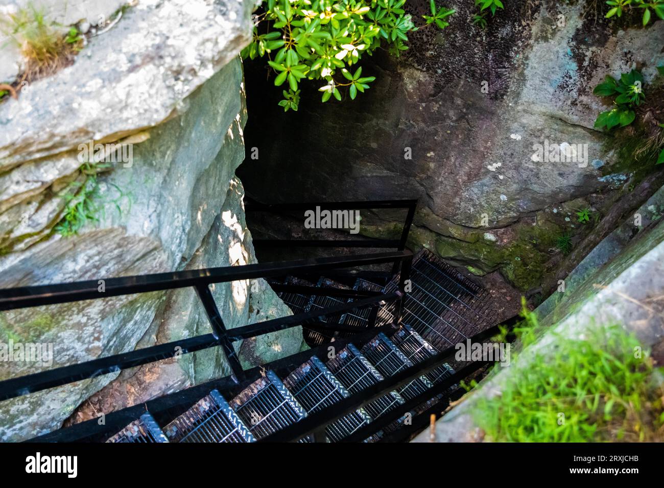 The Devils Kitchen im Caesars Head State Park, South Carolina Stockfoto