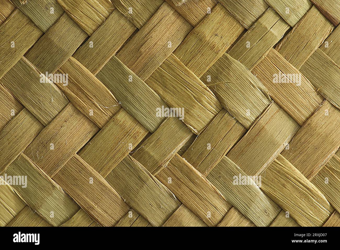 Verschiedene Hintergründe aus gewebtem Korb Stockfoto