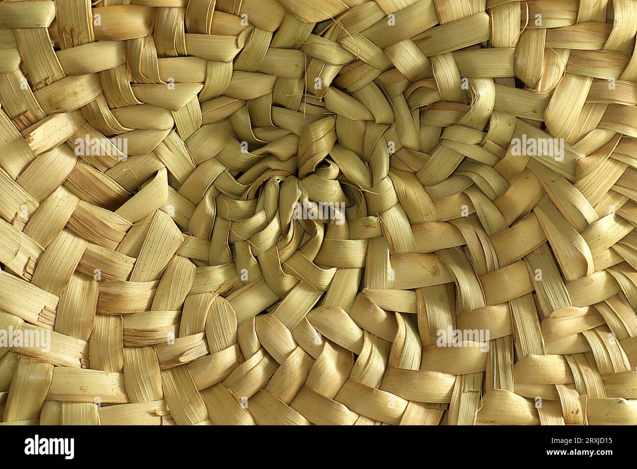 Verschiedene Hintergründe aus gewebtem Korb Stockfoto