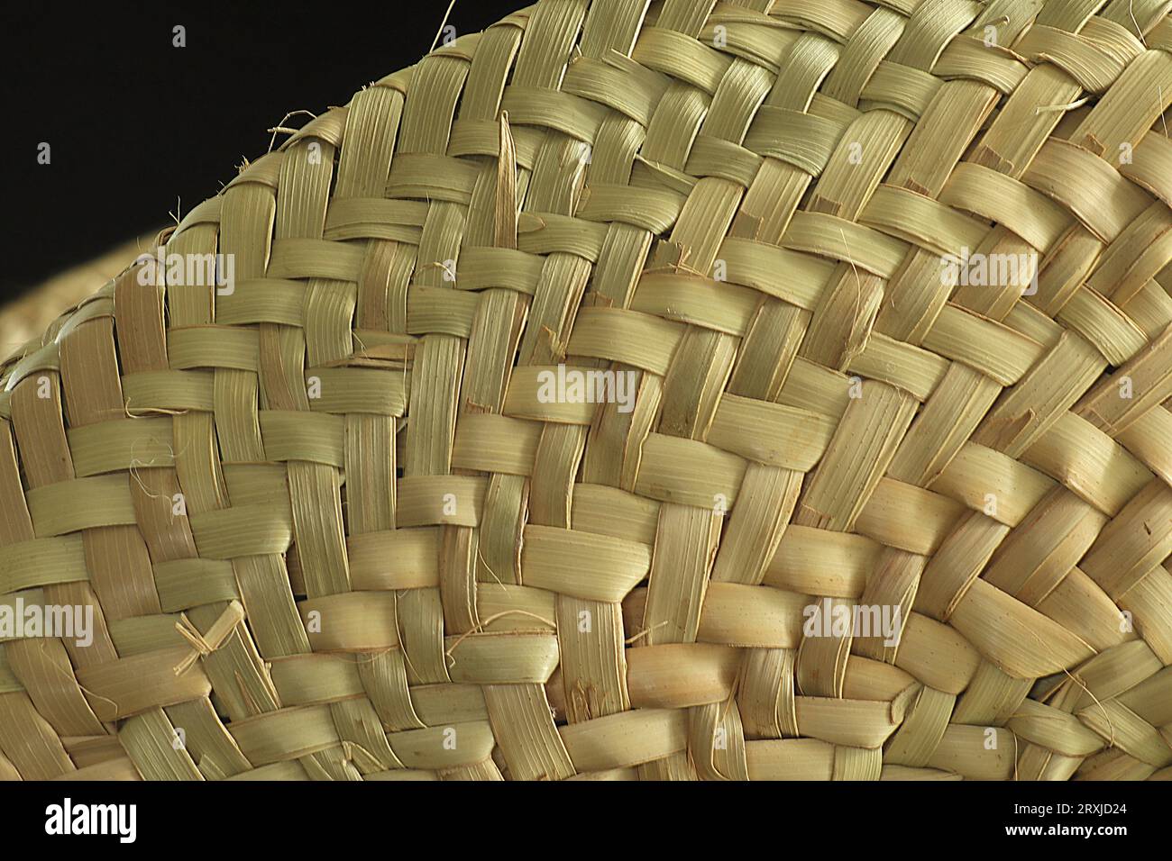 Verschiedene Hintergründe aus gewebtem Korb Stockfoto