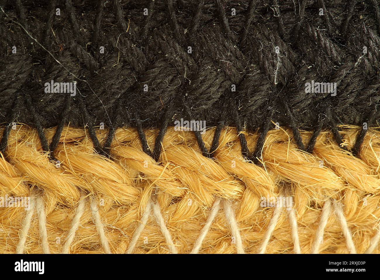 Verschiedene Hintergründe aus gewebtem Korb Stockfoto