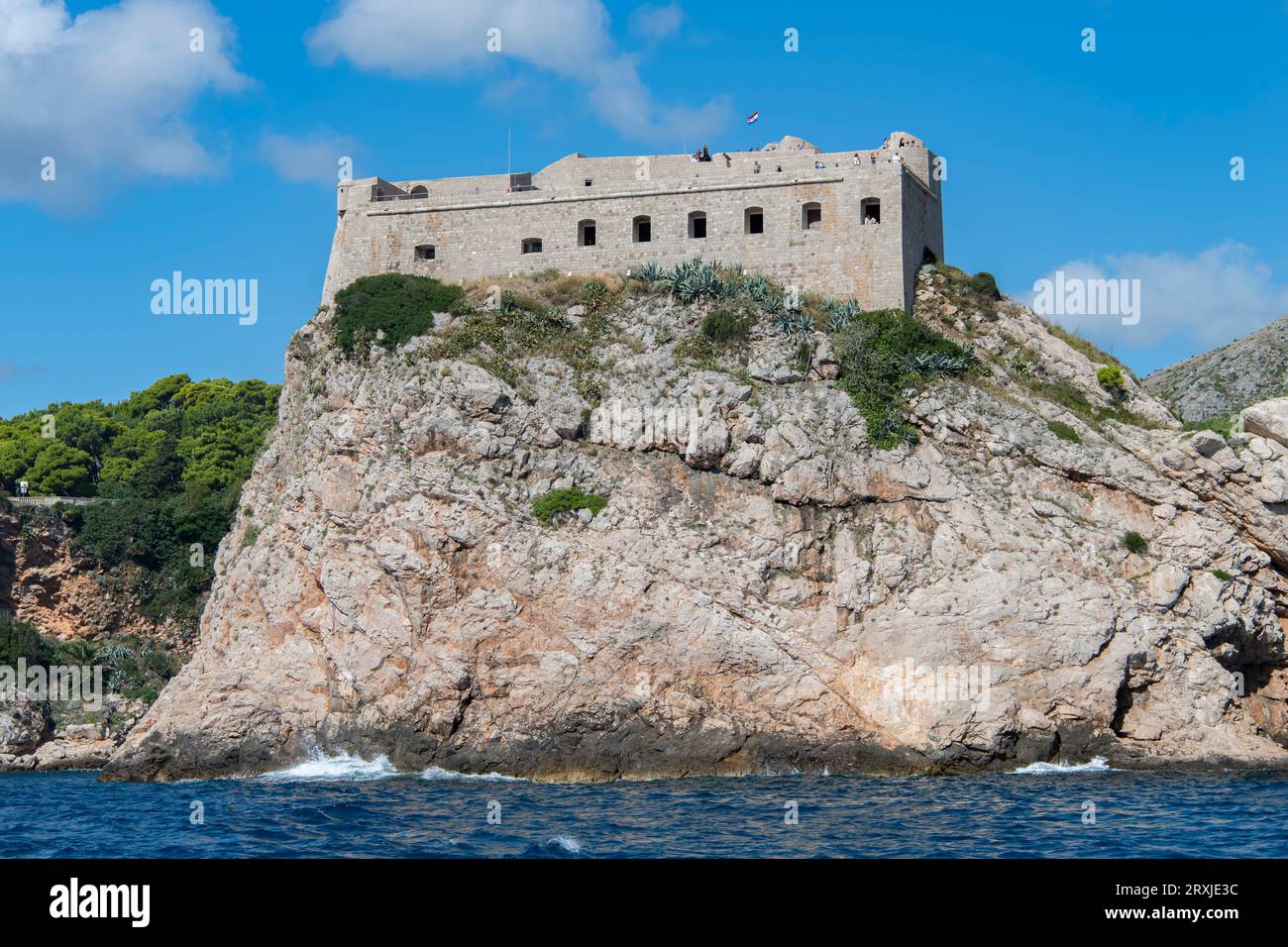 Festung Lovrijenac in Dubrovnik, Kroatien Stockfoto