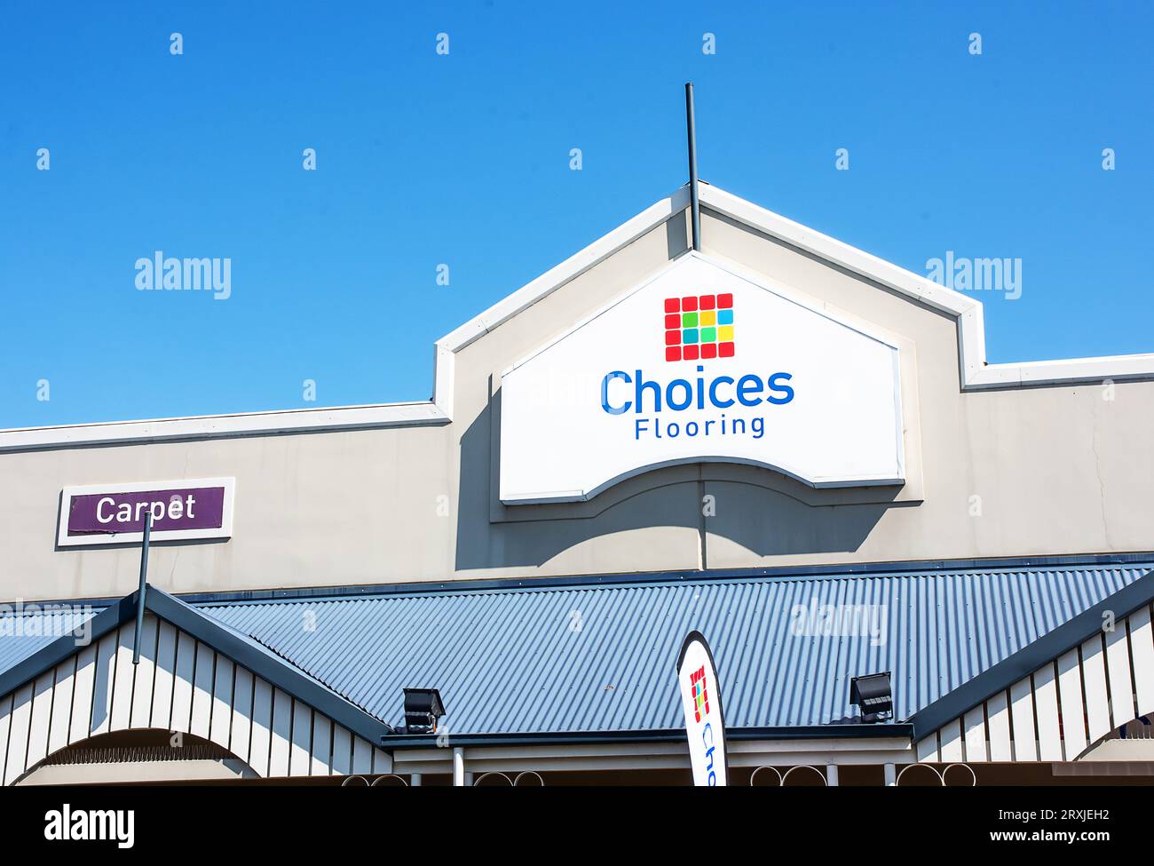 Choices Flooring Einzelhandelsgeschäft Tamworth Australien, Stockfoto