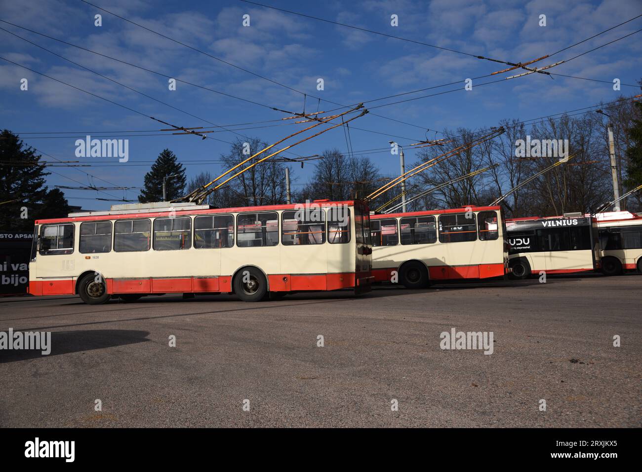 Skoda 14Tr Trolleybus Stockfoto