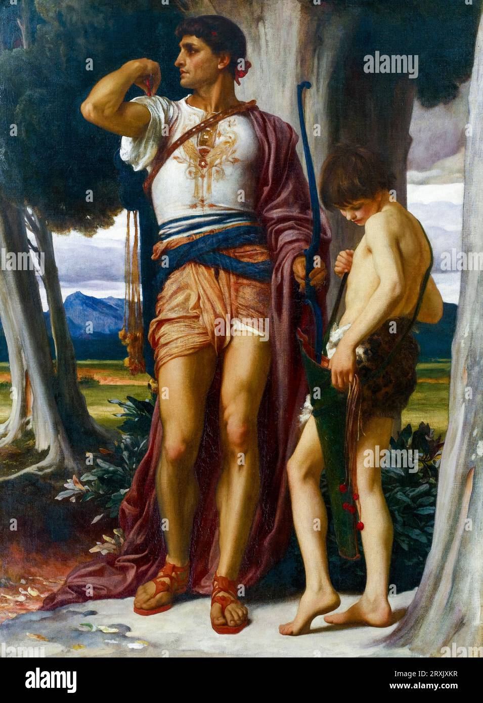 Frederic Leighton, Jonathan’s Token to David, Gemälde in Öl auf Leinwand, um 1868 Stockfoto