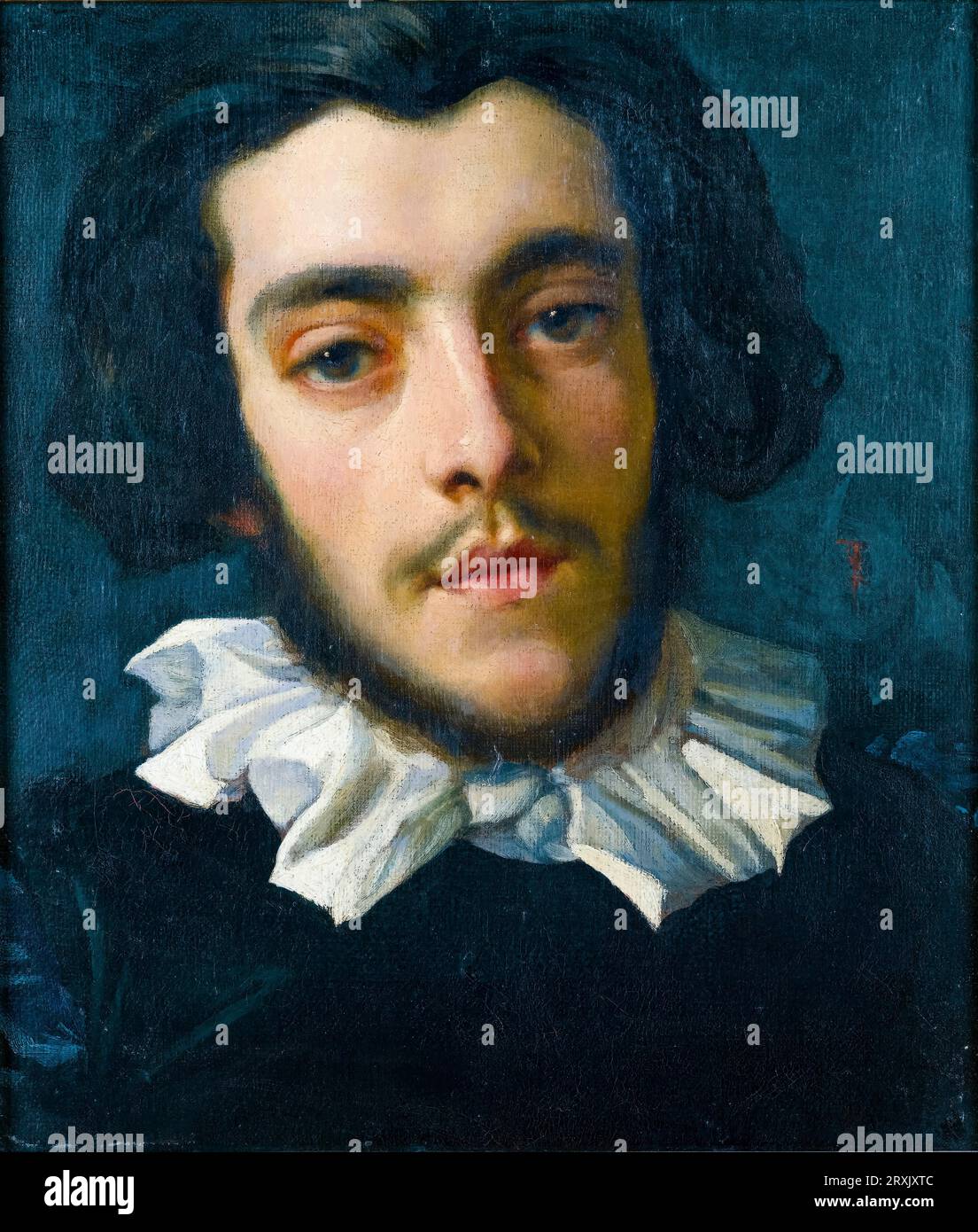 Charles Edward Perugini (1839–1918), in Italien geborener englischer Maler, Porträtgemälde in Öl auf Leinwand von Frederic Leighton, 1855 Stockfoto