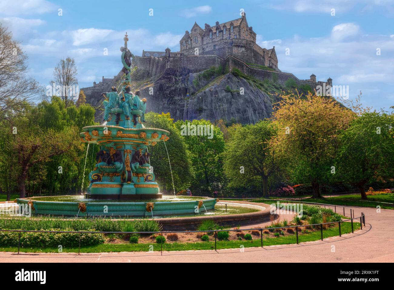 Edinburgh Castle in Schottland Stockfoto