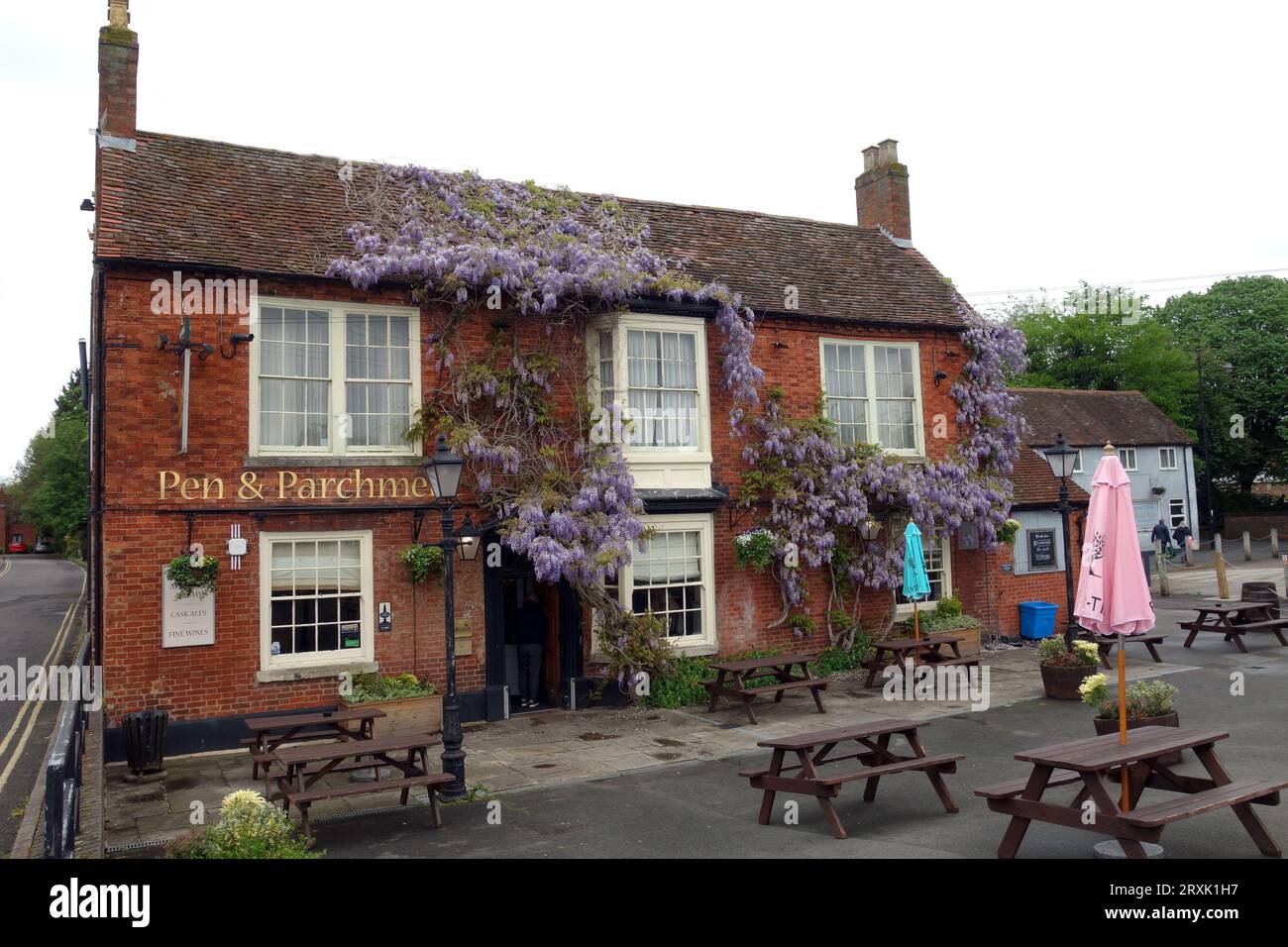 Traditionelles Hotel/Pub in Stratford-upon-Avon, Warwickshire, West Midlands, England, Großbritannien. Stockfoto