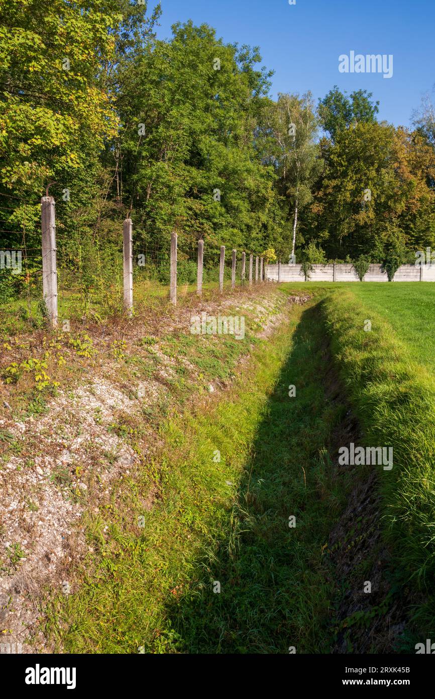 Das Konzentrationslager Dachau in Bayern Stockfoto