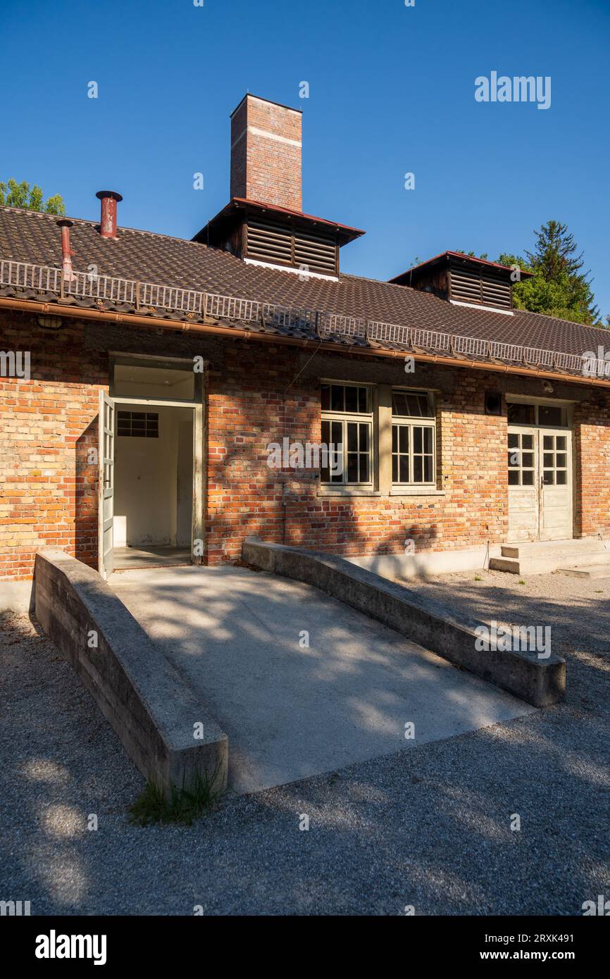 Das Konzentrationslager Dachau in Bayern Stockfoto