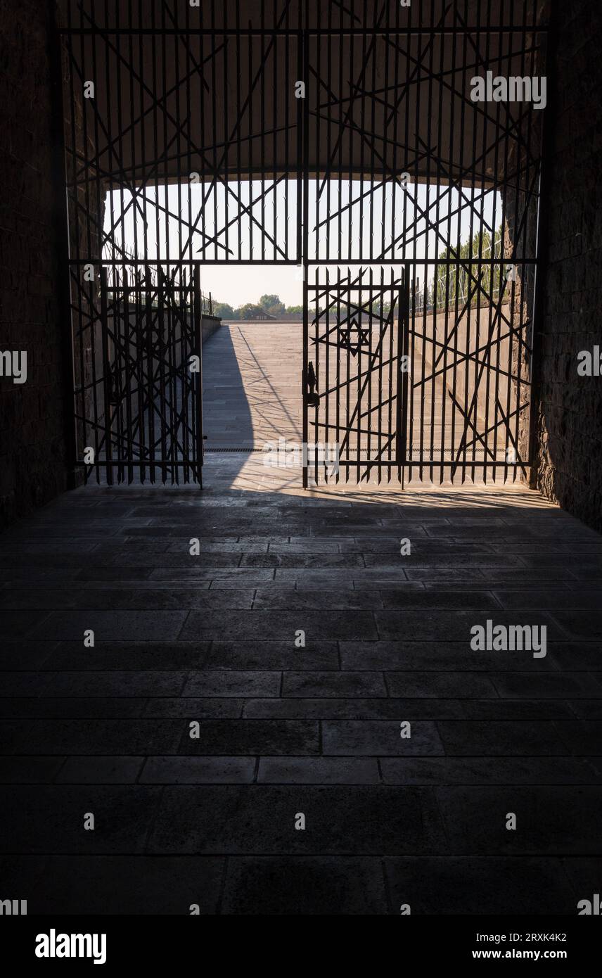 Das Konzentrationslager Dachau in Bayern Stockfoto