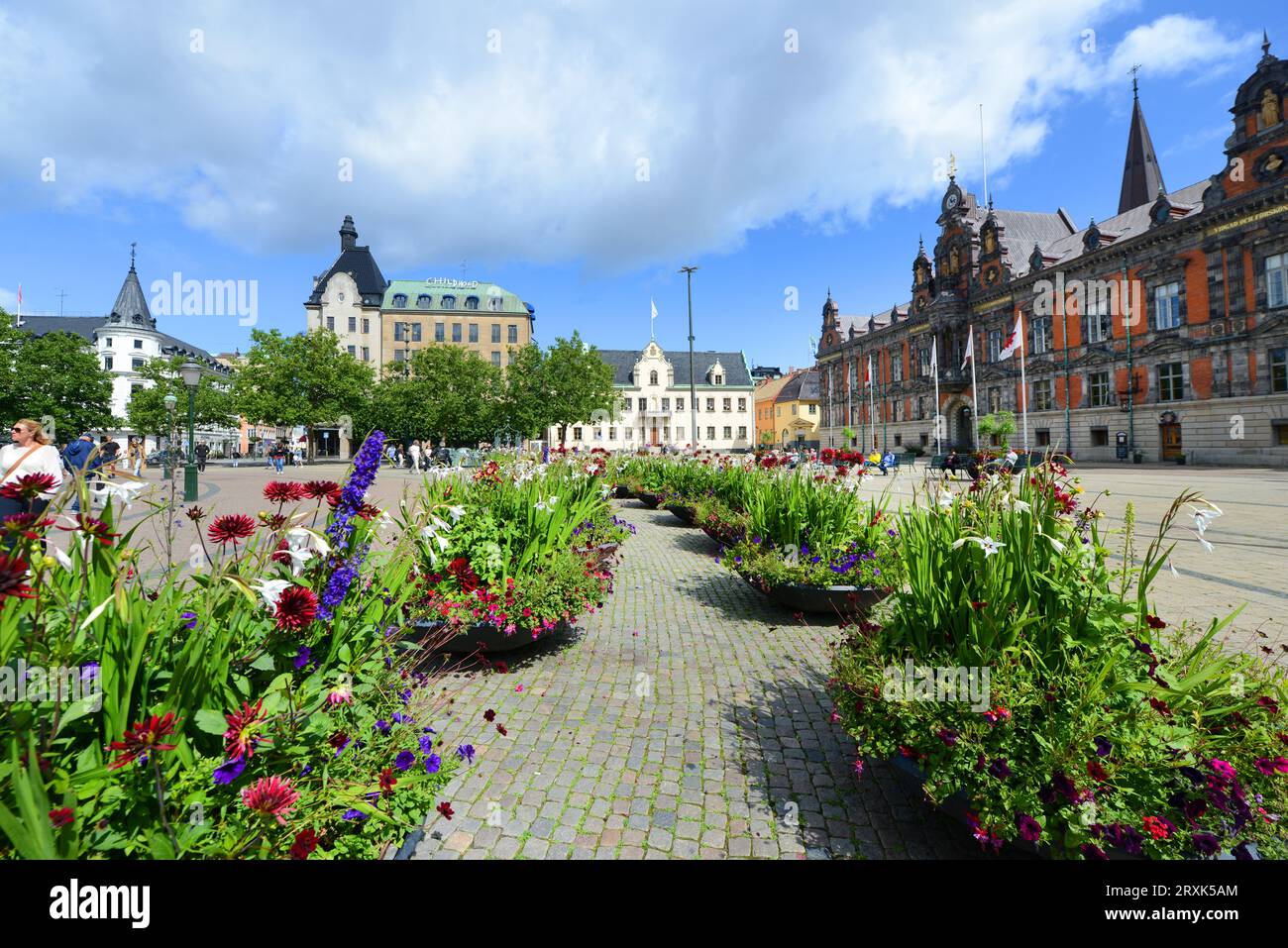 Stortorget in der historischen Altstadt. Malmö, Schweden. Stockfoto