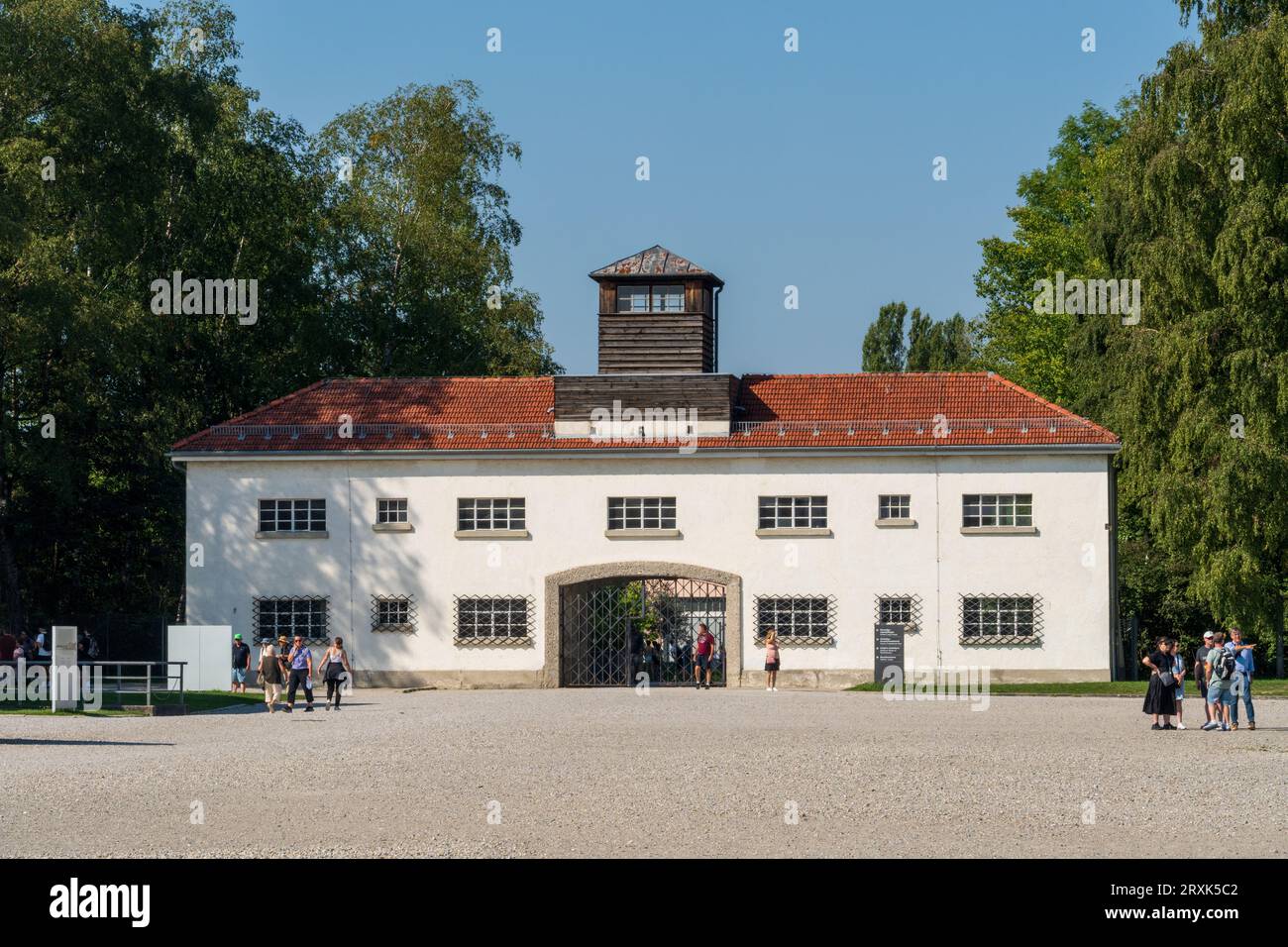 Das Konzentrationslager Dachau in Bayern Stockfoto