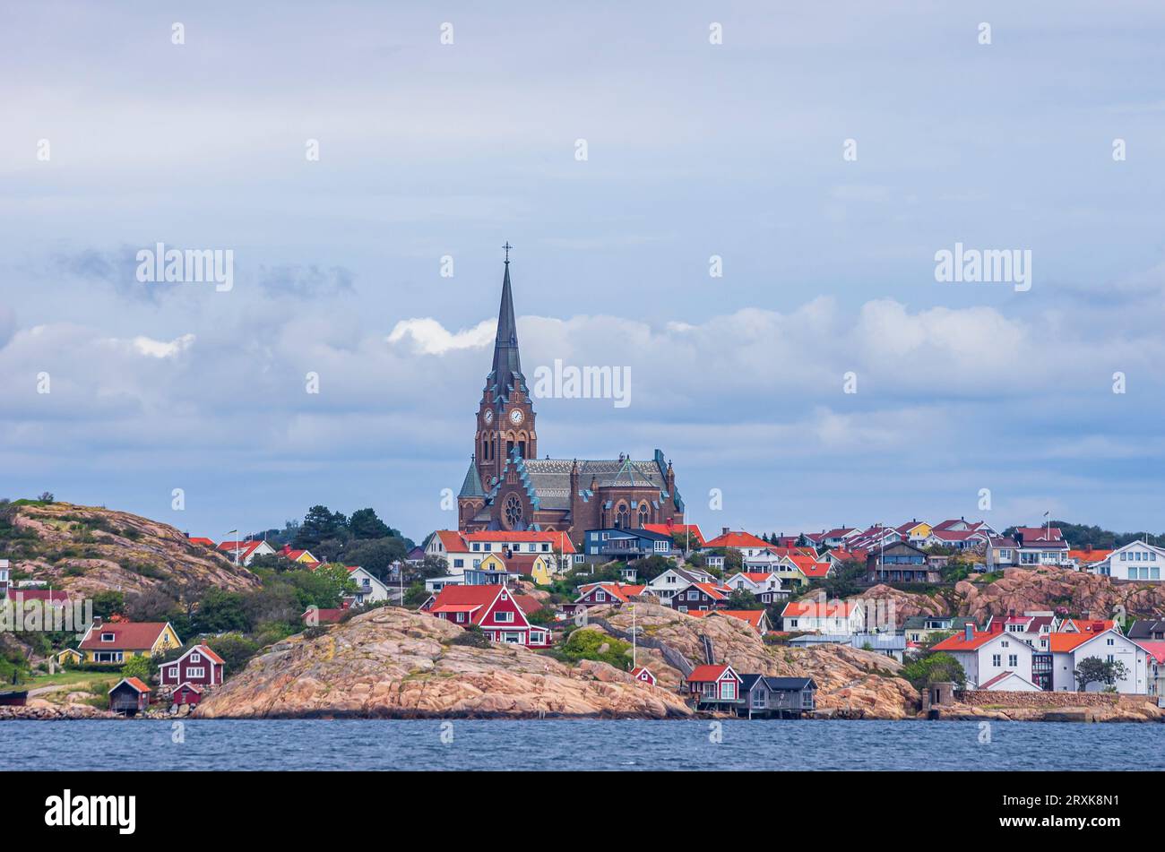 Malerischer Blick auf das südliche Meer von Lysekil, Bohuslän, Västra Götaland County, Schweden, Skandinavien, Europa. Stockfoto