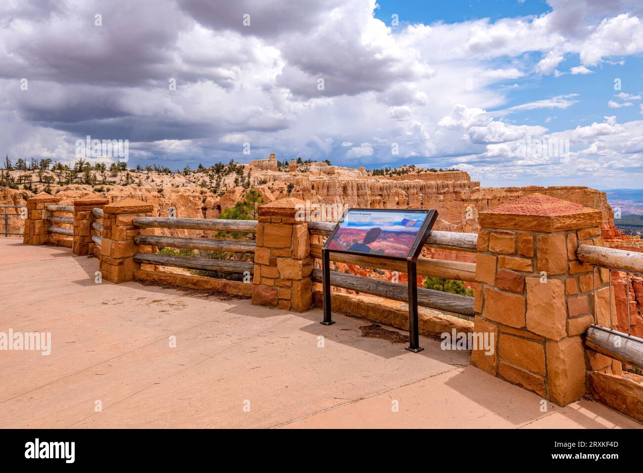 Aussichtspunkt im Brice Canyon National Park, Utah, USA Stockfoto