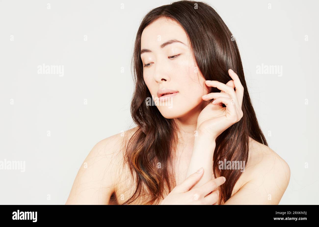 Porträt der jungen Frau Stockfoto