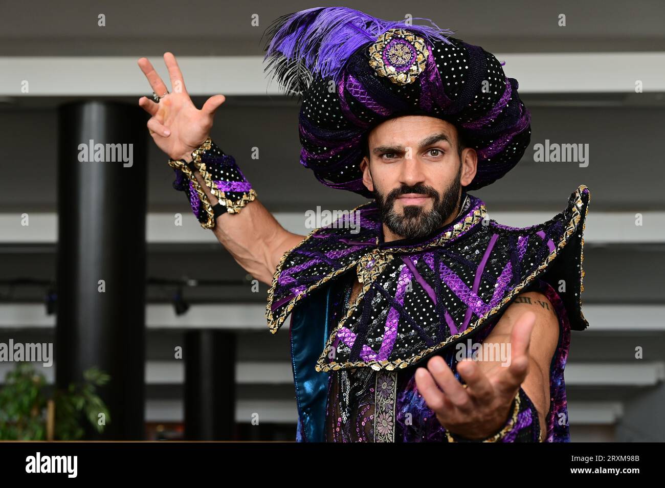 London, Großbritannien. September 2023 26. Fotoruf: Aladdin mit Casts Davood Ghadami in Fairfield Halls, Park ln, Croydon. Kredit: Siehe Li/Picture Capital/Alamy Live News Stockfoto