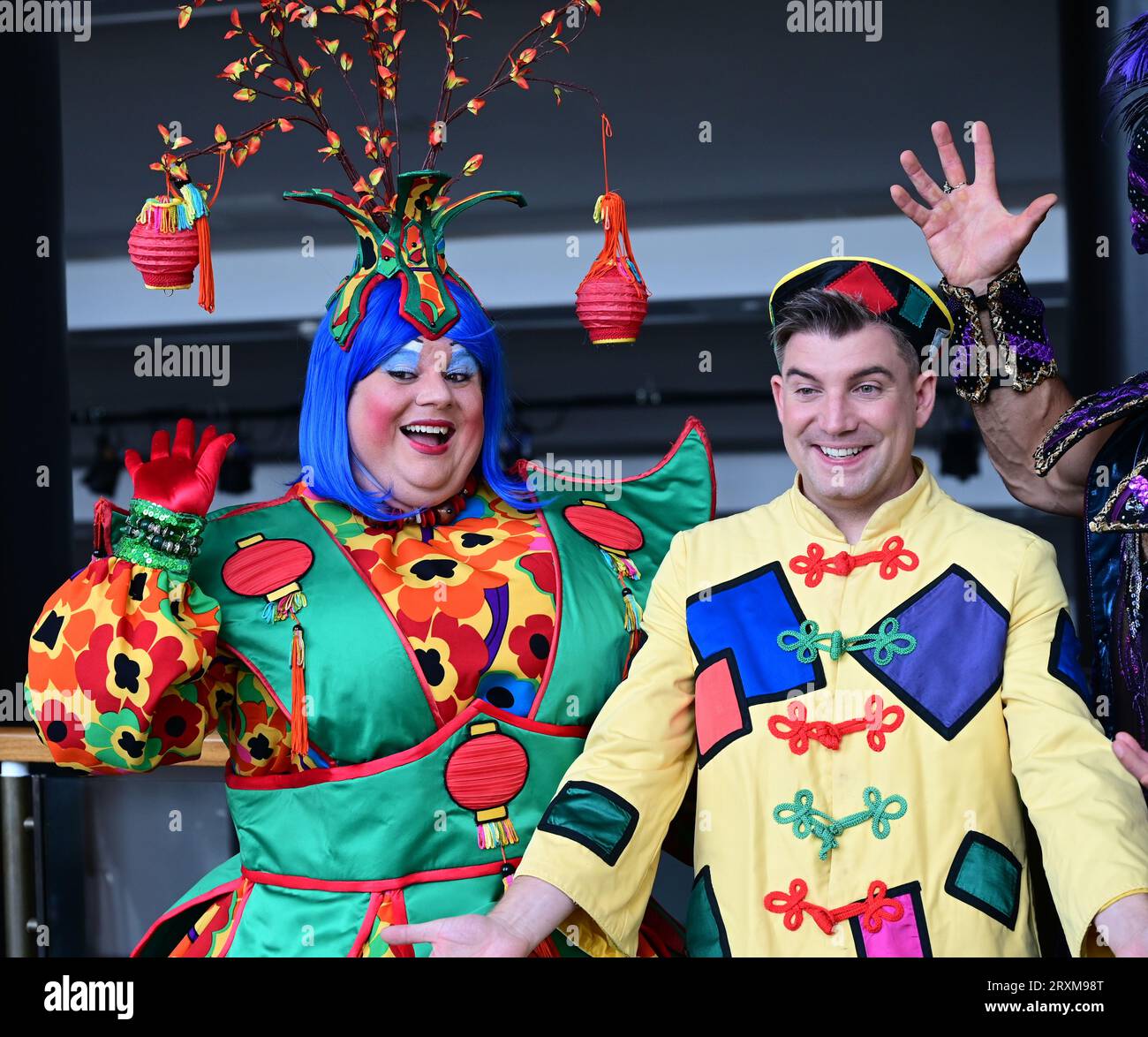 London, Großbritannien. September 2023 26. Fotoruf: Aladdin mit Castings Richard J Hunt, Charlie Guest in Fairfield Halls, Park ln, Croydon. Kredit: Siehe Li/Picture Capital/Alamy Live News Stockfoto